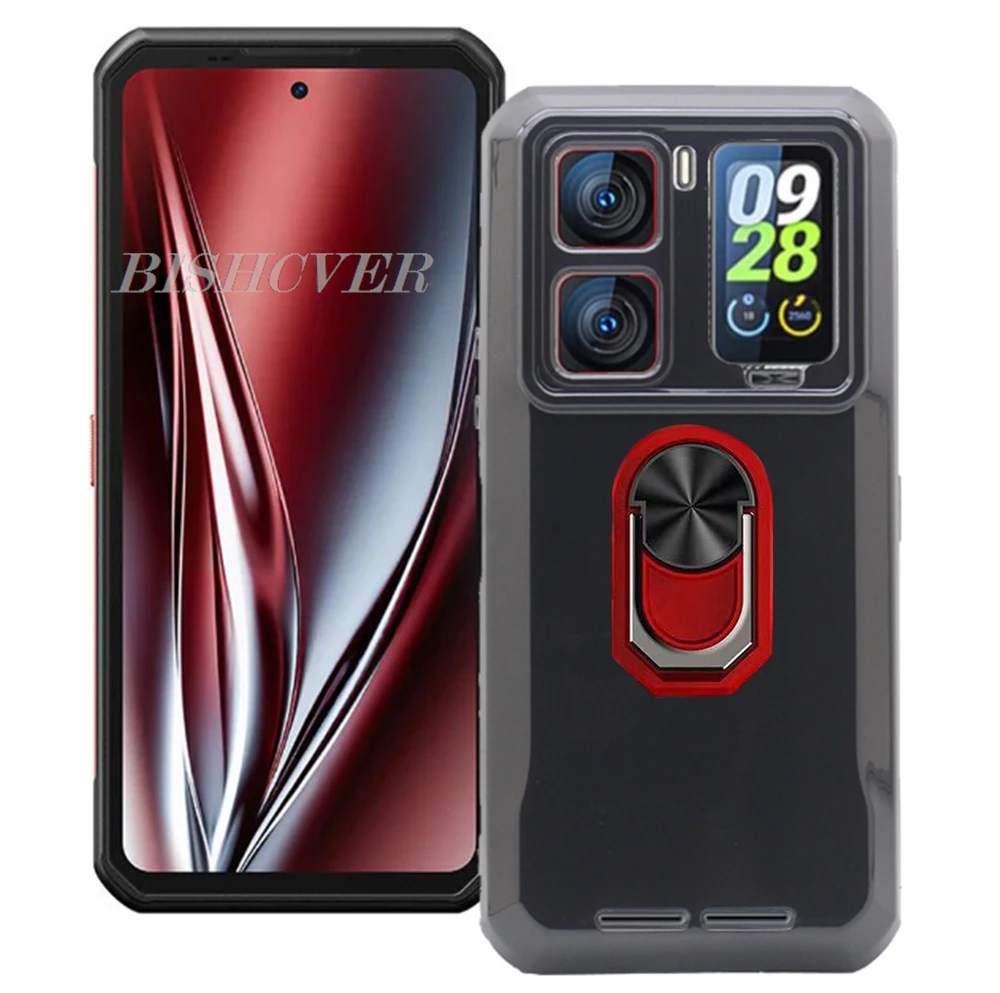 Enhanced Product Title: Universal 6.8 Back Ring Holder Bracket Phone Case - TPU Soft Silicone Cover