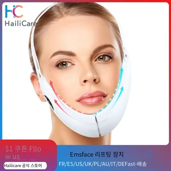 EMS 얼굴 리프팅 장치, LED 광자 치료, 진동 얼굴 마사지기, 얼굴 슬리밍 이중 턱 제거, V 라인 리프트 벨트, 스킨 케어