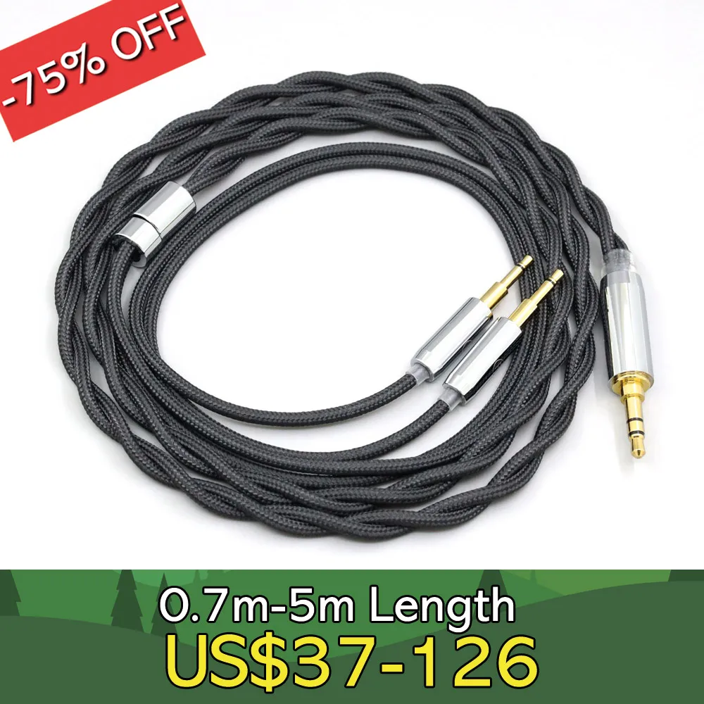 

Nylon Black 99% Pure Silver Palladium Graphene Gold Shield Cable For Sol republic Master Tracks HD V8 V10 V12 X3 LN008285