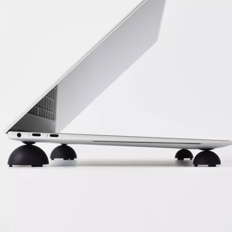 Compact and Portable Laptop Cooling Pad with Adjustable Stand and Heightening Bracket