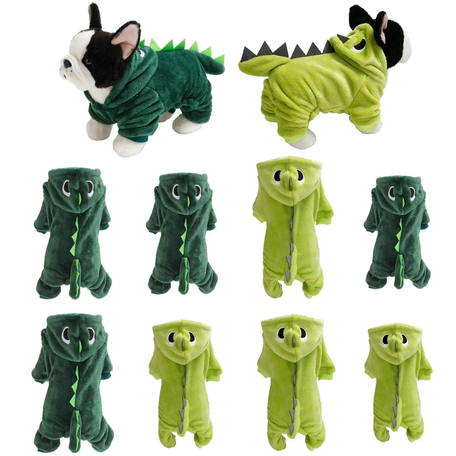 Creative Dog Dinosaur Costume Funny Birthday Fancy Dress Warm Clothes Outfits Halloween Christmas Cosplay Party Accessories Creative Dog Dinosaur Costume Funny Birthday Fancy Dress Warm Clothes Outfits Halloween Christmas Cosplay Party Accessories