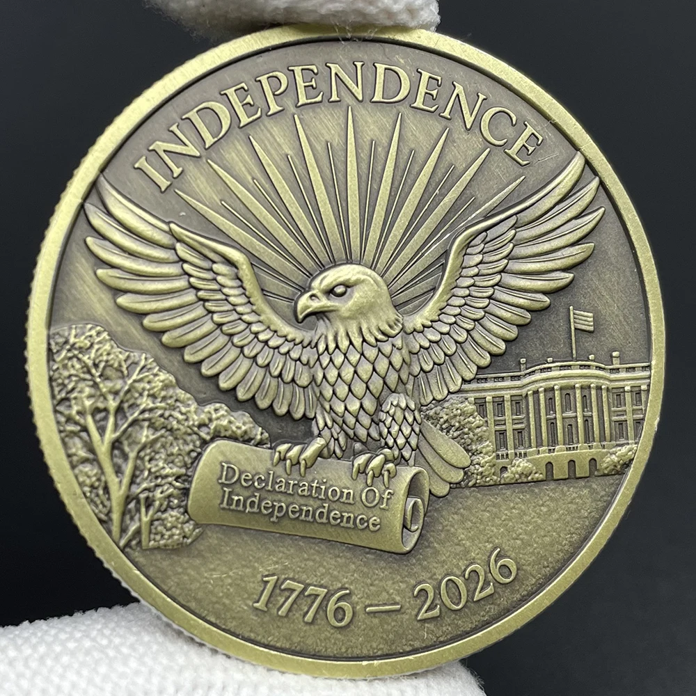 USA 250th Anniversary Commemorative Coin - Liberty Bell & Eagle Design American Independence Historical Memorabilia Coin 4