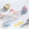 1pcs Checkerboard Masking Tape 15mm Multi Color Check Paper Washi Tape School Decoration Stickers for Diary Album A6996 6