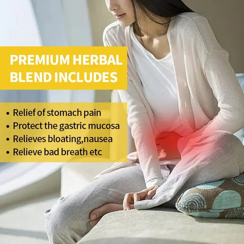 120Pcs Stomach Pain Relief Capsule Indigestion Stomachache Protect Gastric Mucosa Gastrointestinal Support Supplements