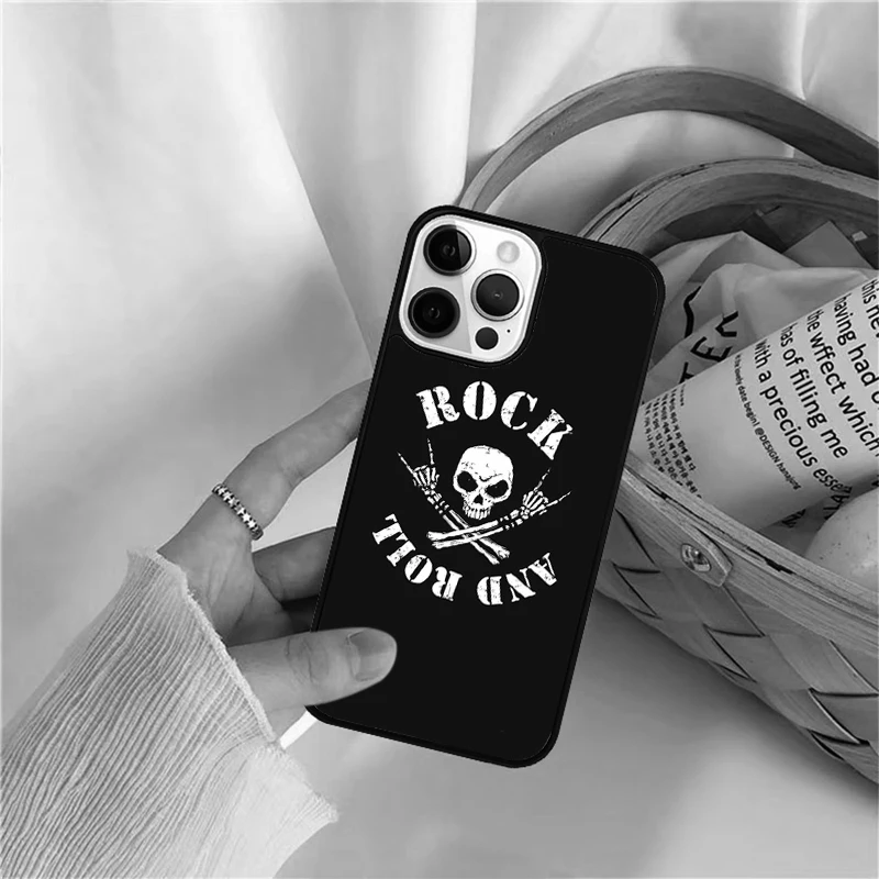 Rock & Roll Skull Phone Case - Edgy Protective Cover