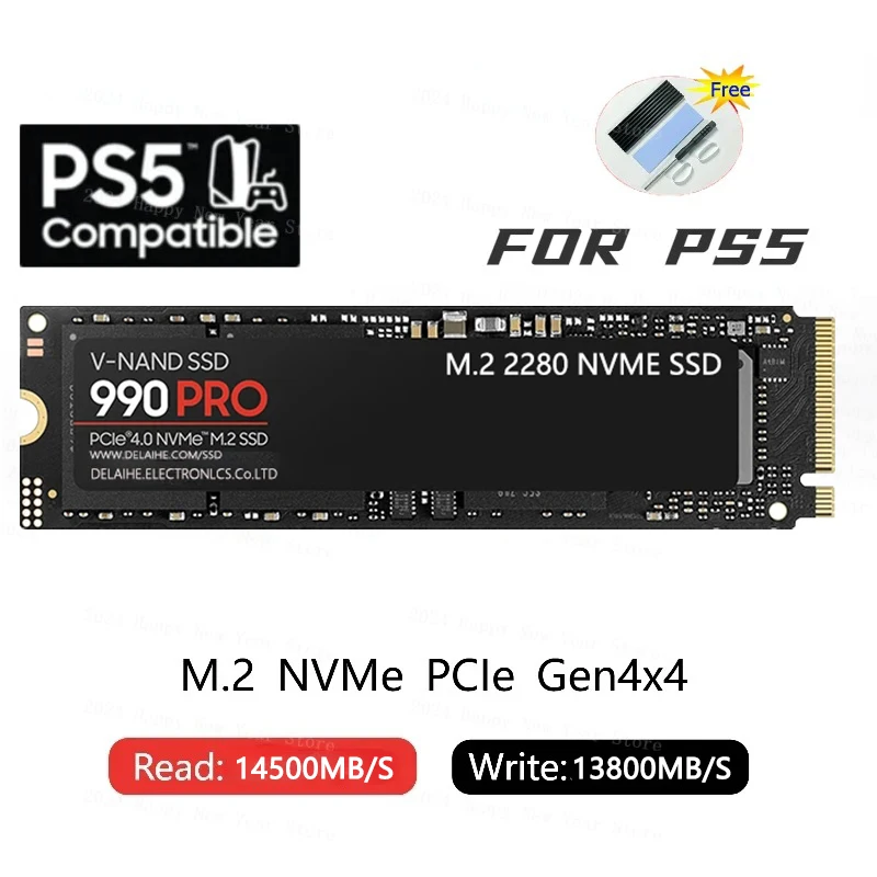990 PRO SSD PCIe 5.0 NVMe 4.0 M.2 2280, Ʈ ũž MLC PC ǻ PS5   ָ Ʈ ϵ ̺, 4TB, 2TB, 1TB SSD
