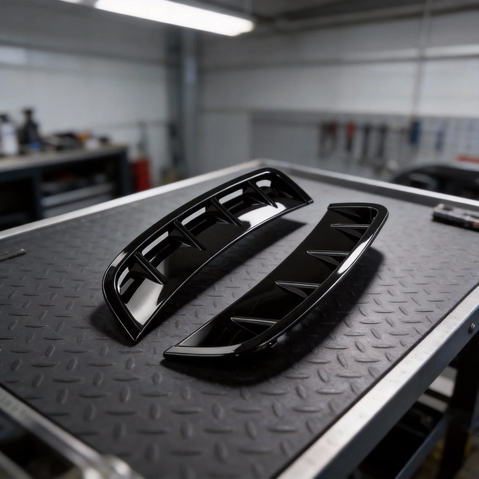 Frontstoßstangen-Seitenspoiler, kompatibel mit Mercedes A-Klasse W177 A180L A200L 2018 2022 für verbessertes Fahrzeugdesign – Detail 7