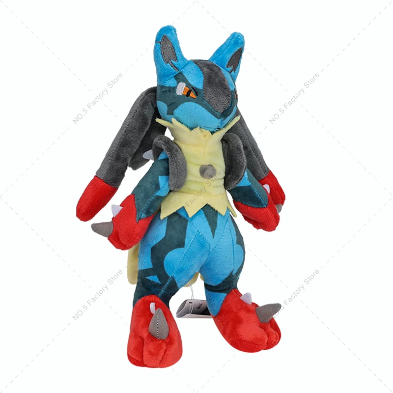 Pokemon Plush 5 Pcs/ Lot Lucario Shiny Lucario Mega Lucario