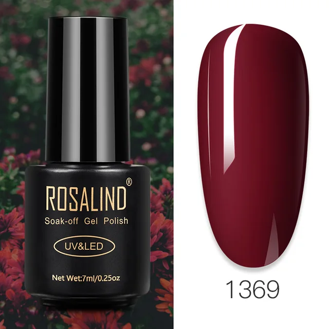 ROSALIND Nail Gel Polish Glitter Series Gel Varnishes All For Manicure Soak Off UV Lamp Nails Art Semi Permanent Gel Polish RA1369