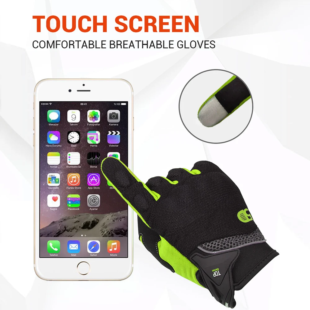 Motorcycle Gloves Sports Gloves Full Finger Motorbike Equipment ATV Rider Protect Breathable Motocross