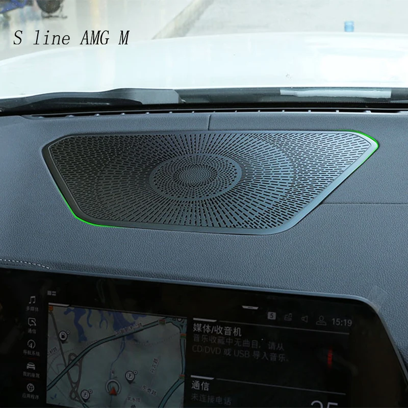 

Автомобильный Стайлинг Центральная приборная панель крышка динамика Накладка для BMW 3 серии G20 G28 передний средний громкоговоритель твитер музыка стерео стикер