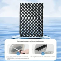 Mini climatiseur portable avec ventilateur de refroidissement à 4 vitesses, humidificateur et télécommande – Alimenté par USB, adapté à la maison et au bureau 2