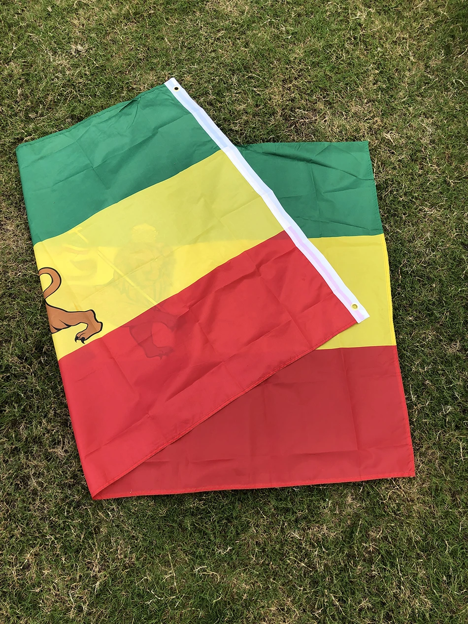 SKY FLAG Ethiopia flag 90x150cm high quality polyester hanging Judah Lion Ethiopian Lion of Judah Flag for home decoration