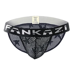 Men's Ultra - Thin Breathable Mesh Briefs - M (Black)