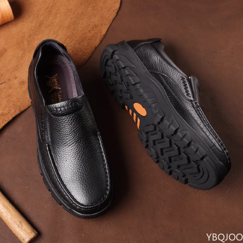 Genuine Leather Men Loafers Soft Cow Leather Men Casual Shoes Slip-on mens shoes