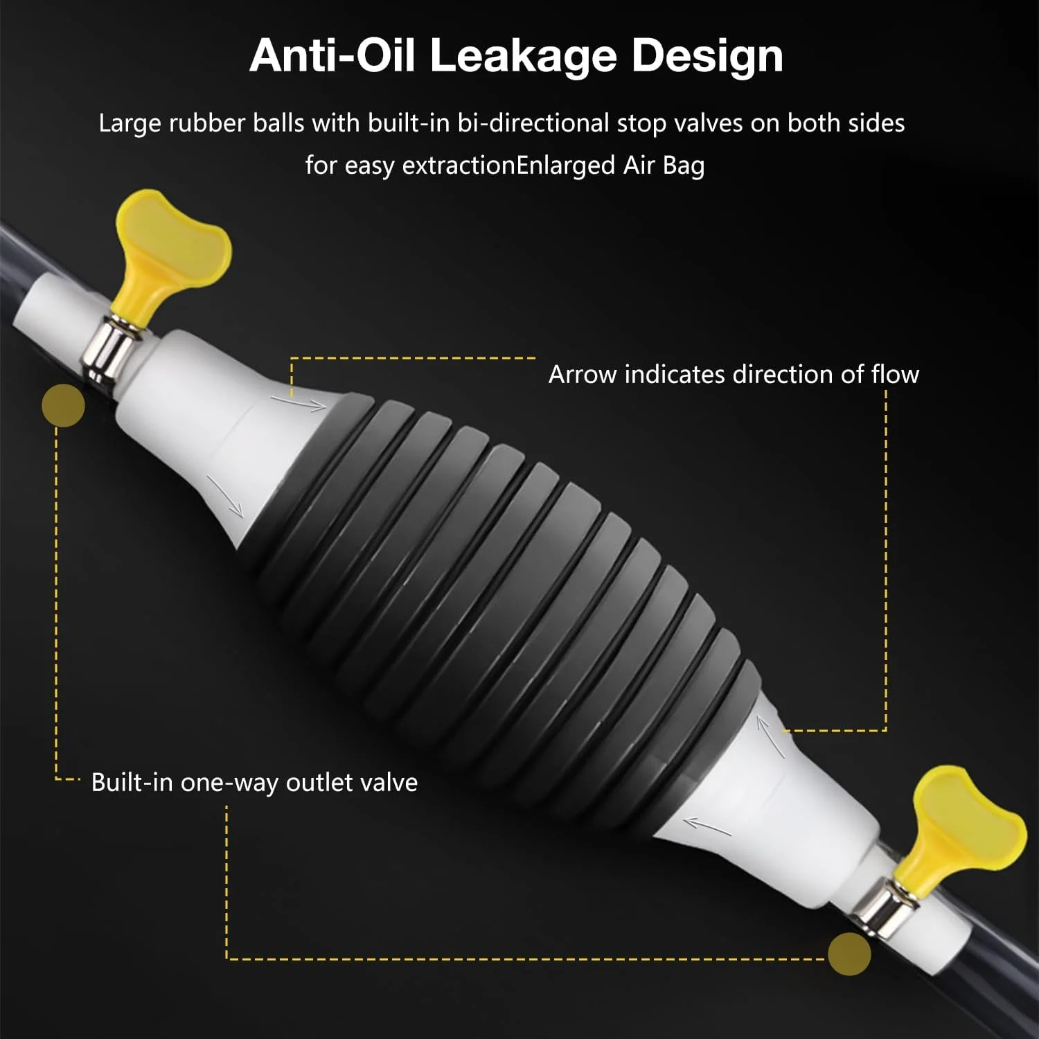 Multifunction Liquid Sucker , Manual Fuel Transfer Gasoline Transfer , Portable Fuel Syphon for Gas Gasoline Petrol Oil Liqui