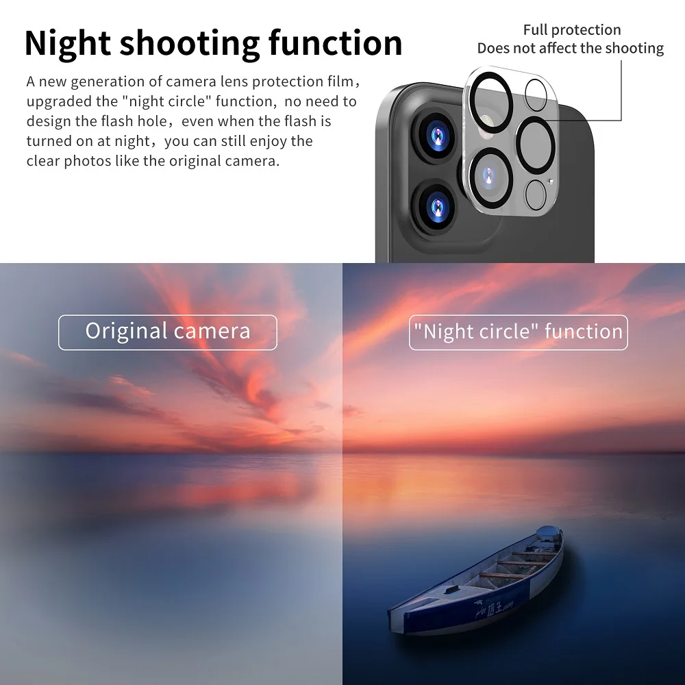 Premium Camera Lens Protector Set - Enhanced Protective Glass