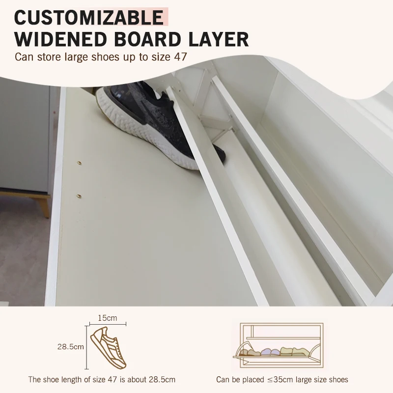 Extremely Narrow Shoes Storage Cabinet Modern Style Entryway Storage Organizer Cabinet For Shoes