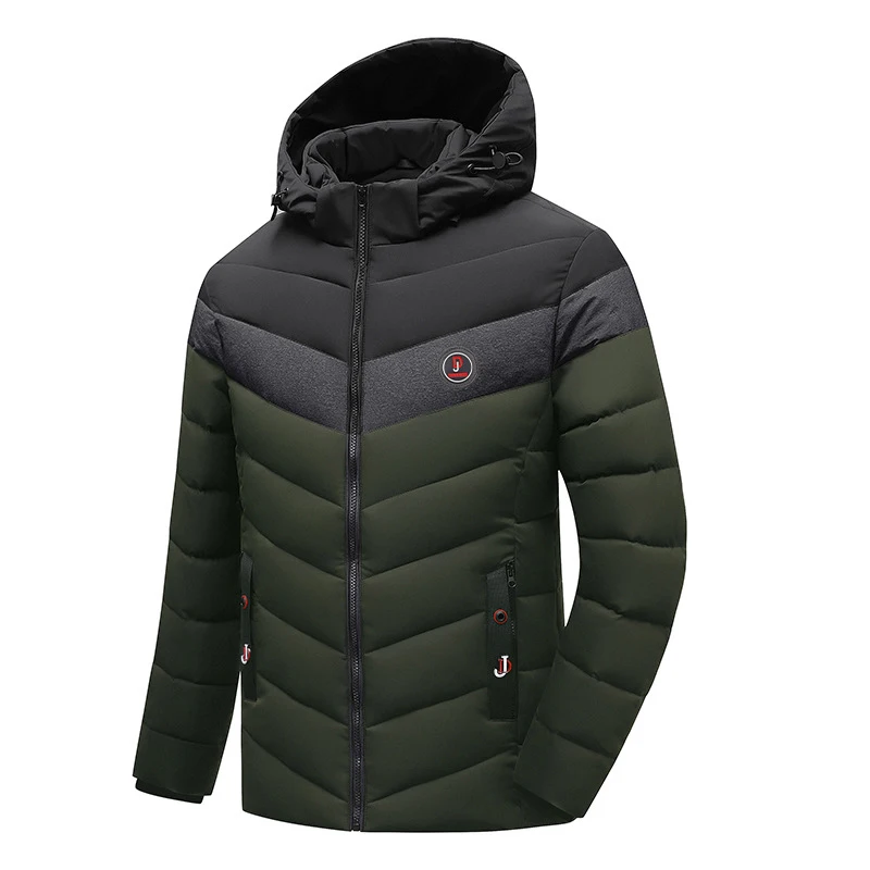 Chaqueta Acolchada Hombre Invierno 2025 - Abrigo Con Capucha Cálido, Moderno Y Elegante Para Uso Diario