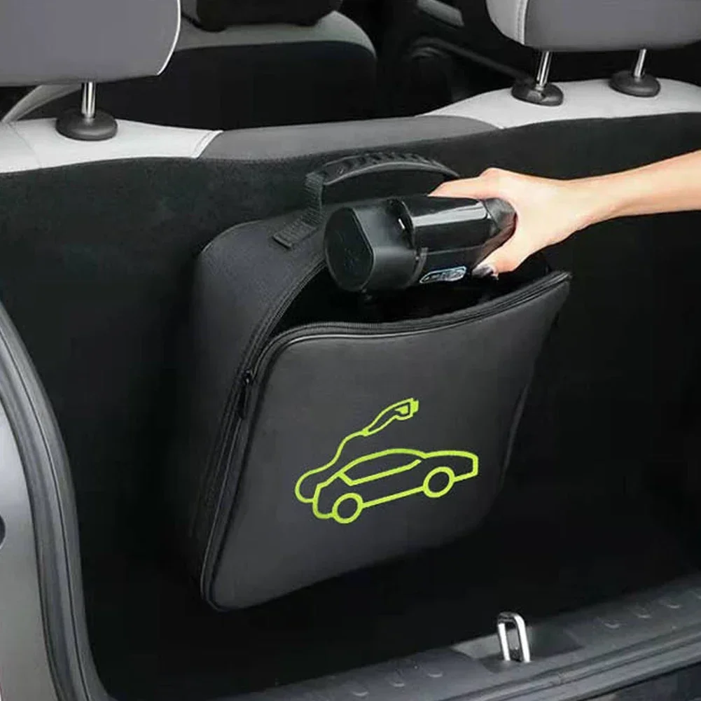 

Car Charging Cable Storage Bag Jumper Carry Bag For Electric Vehicle Charger Plugs Sockets Charging Equipment Container Storage