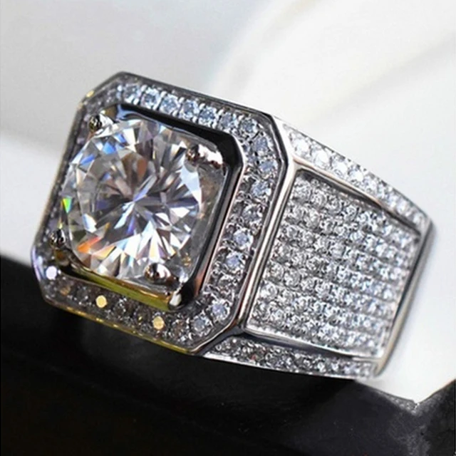 Iced Out CZ Crystal Ring – Men’s & Women’s Hip Hop Engagement Jewelry, Sizes 5-12 - Image 2