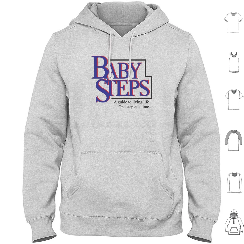 

Baby Steps Hoodie cotton Long Sleeve What About Bob Movies New Hampshire Bill Murray Vintage Funny Dustbrain Design