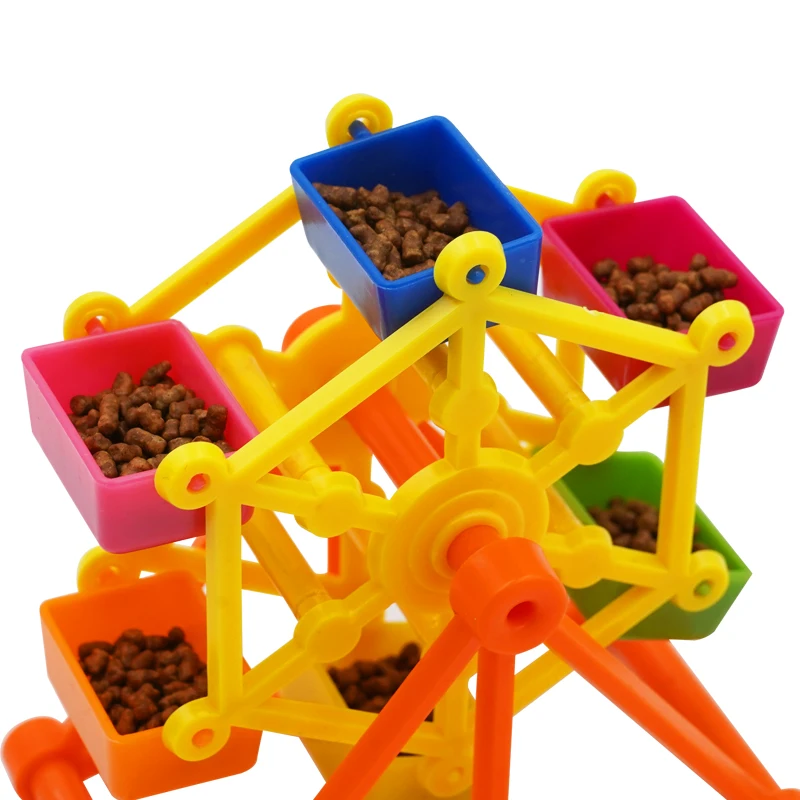 Rotating Bird Feeder Toy - 18x18x20cm Parrot Foraging Wheel, Mental Enrichment - View #6