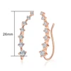 Boucles d'oreilles à crochet pour femmes, ensemble de 7 pièces, bijoux à la mode, couleur or Rose, DFE527