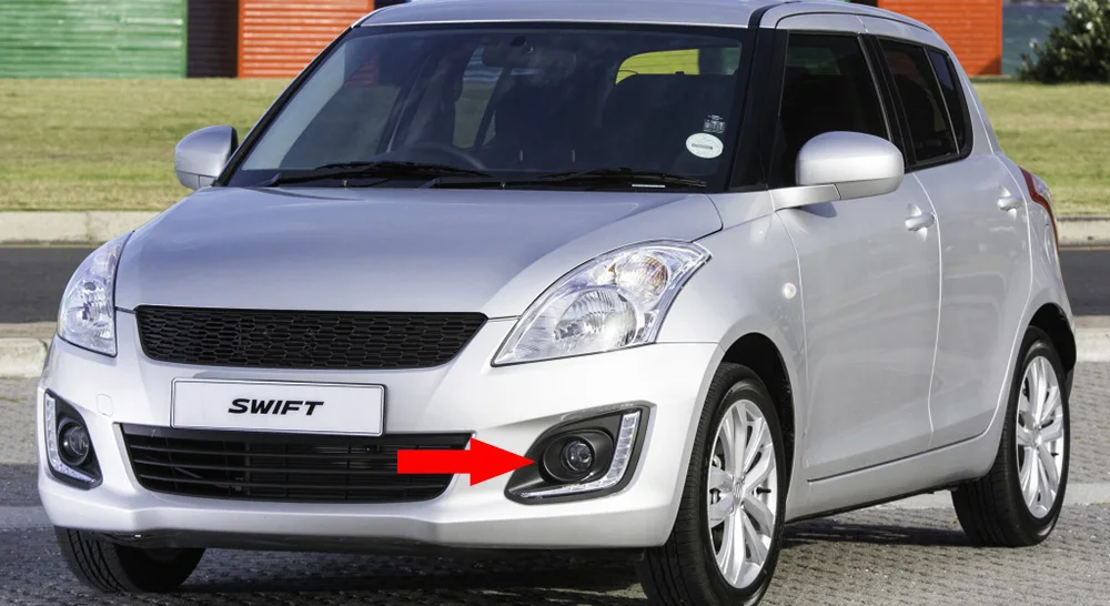 Led Fog Lights Angel Eyes for Suzuki Swift IV Facelift 2014 2015 2016 with Lens DRL Car PTF Front Bumper Daytime Running Lamp detail image 2