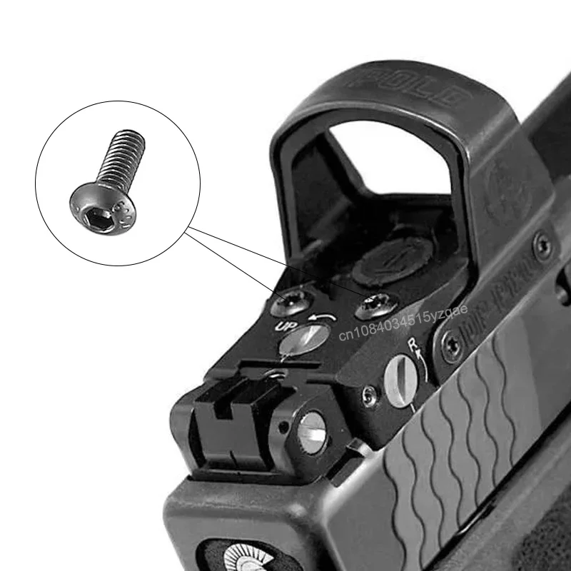 Tactical Pistol Red Dot Sight M3 Mounting Screw Kit M3&times;8/10/12mm Compatible R R/Leupold/Razor/Vortex Venon/Viper/Doctor red dot sight