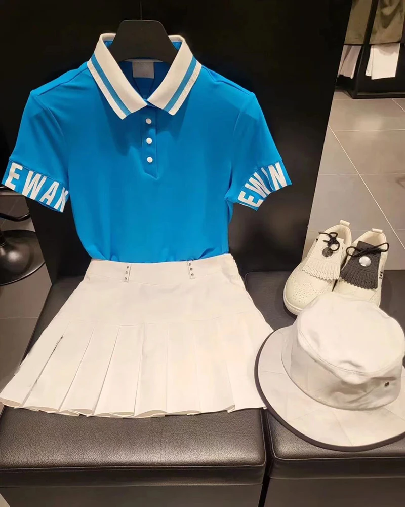 New summer golf wear for women casual, breathable quick drying sporty short sleeve T-shirt