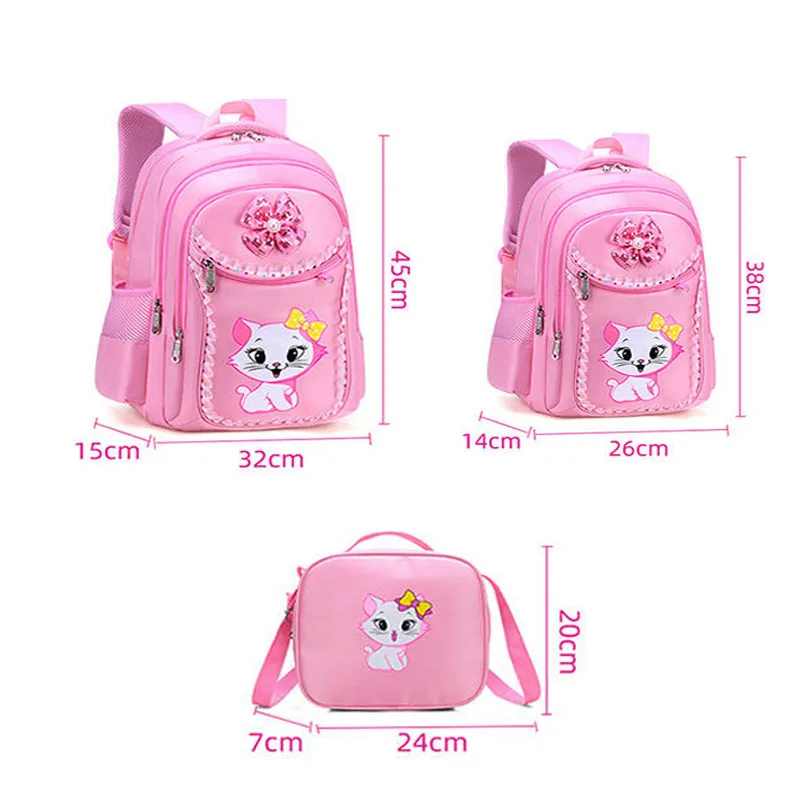 Mochila Infantil Escolar 38cm Estampada Niño Niña - Rosa