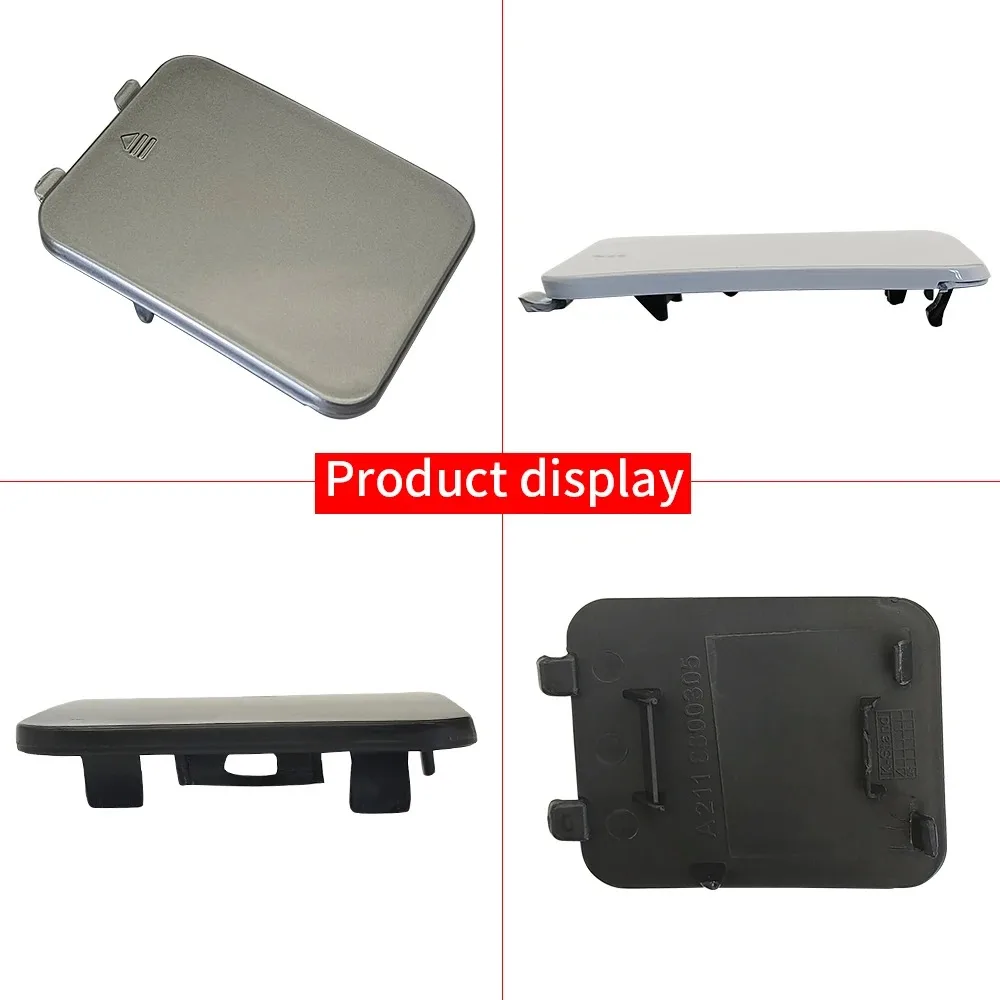 Rear Bumper Tow Hook Cover Cap - Black, White, Silver