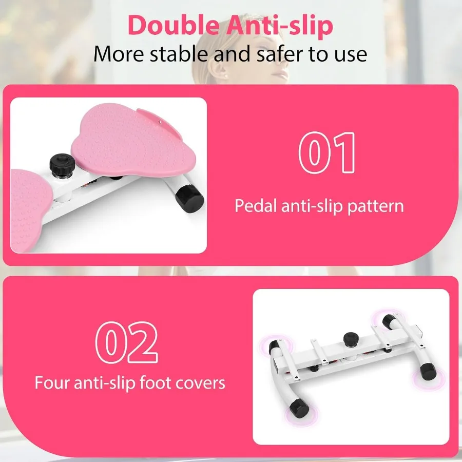 Waist Twister Machine, Adjustable Exercise Twist Board – Noiseless Ab Twister for Belly Fat & Core Workout – 300 lbs Capacity Wa