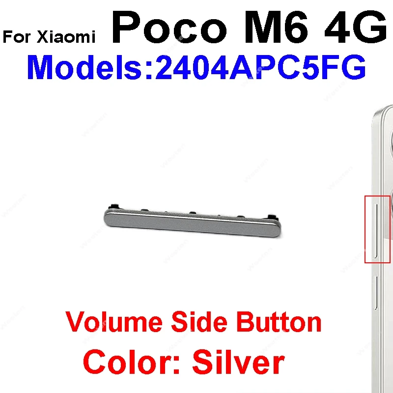 Universal Power and Volume Button Replacement Set - Premium Small Side Keys