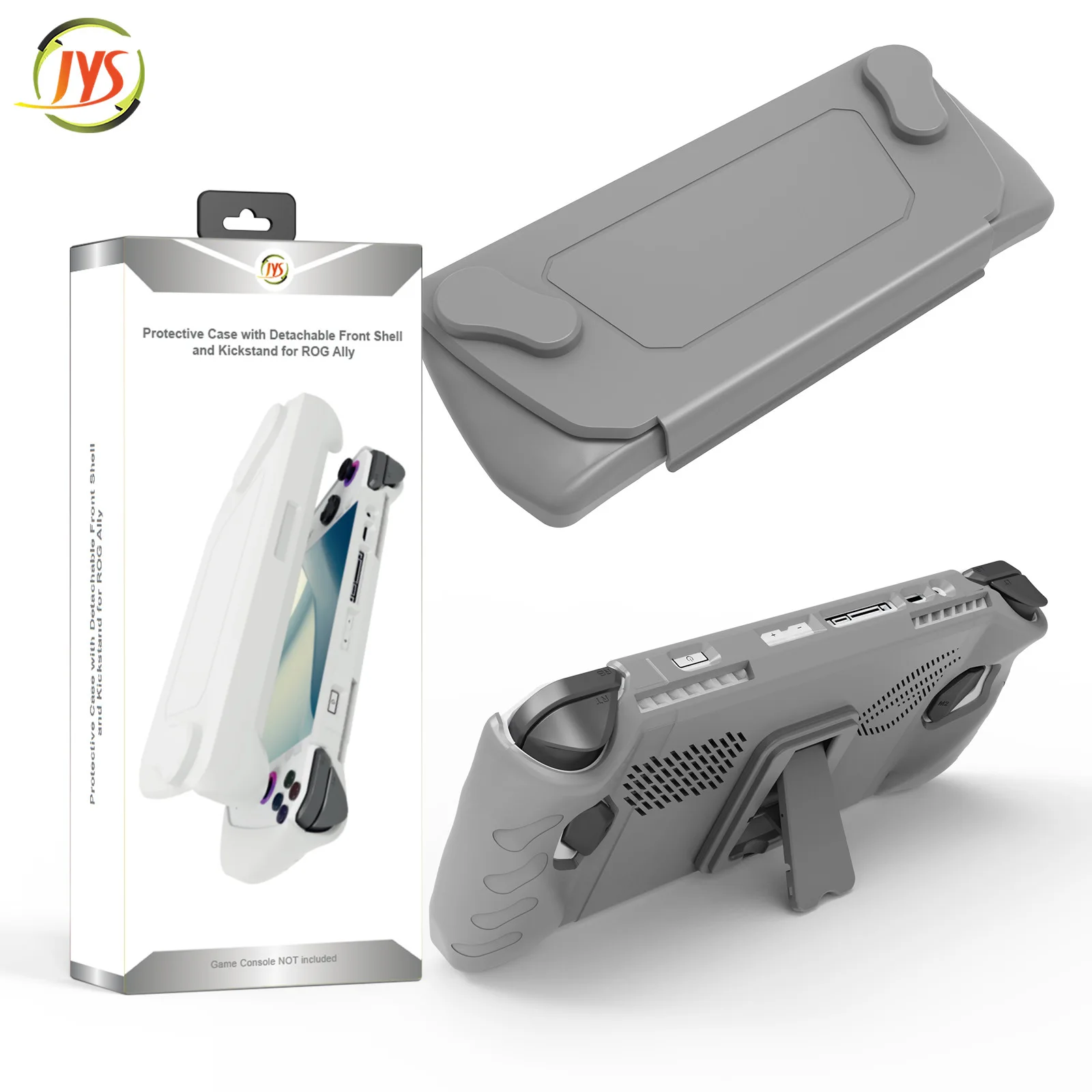 Durable Protective Case with Detachable Front Shell and Kickstand