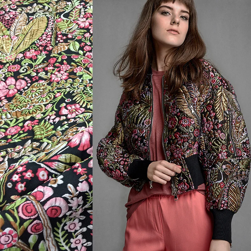 

Жаккардовая ткань, весна-осень, винтажное платье, тренчкот, куртка, мягкая одежда, ткань, модный дизайн, оптовая продажа, материал по метру