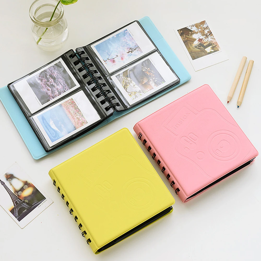 Instax Mini Film Paper Macaron Color Album 3 Inch Mini Photo Album 68 Pockets Photo Album for Fujifilm Instax Mini 12/11/7/40/41
