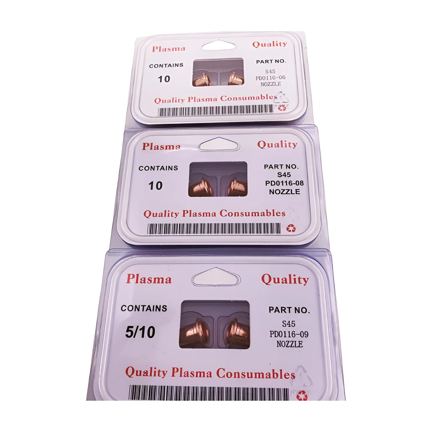 Plasma Torch Cutter Accessories 5 Tip 5 Electrode 0.6 0.8 0.9mm S45 CUT55 PT40 IPT-40 PT 40 HC4000 Burner fit Telwin Plasma 34 plasma cutter electrodes nozzles