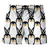 3D Printed Penguin Men's Short Pants Fashion Hawaii Beach Shorts Cool Casual Summer Quick Dry Animal Pattern Sports Swim Trunks 4