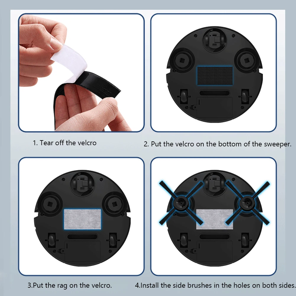 Description Picture 5 of item3 in 1 Sweeping Robot Rechargeable Vacuum Mop Robot Strong Suction Sweeping Machine Compact Cleaning Machine for Home Cleaning