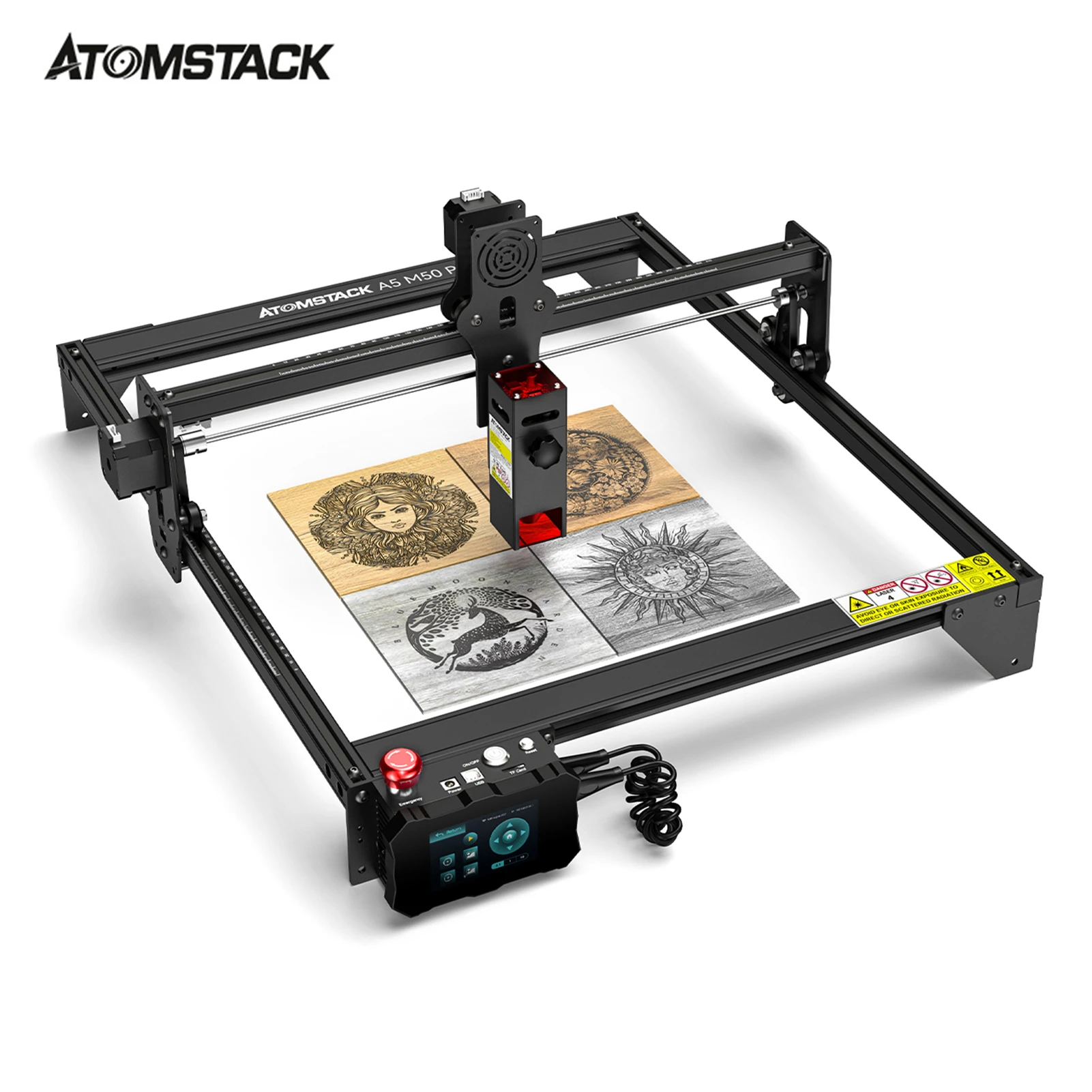 ATOMSTACK A5 M50 PRO 40W Laser Engraving Cutting Machine 410x400mm Engraving Area Fixed-Focus Ultra-Fine Laser Eye Protection creality 3d printer