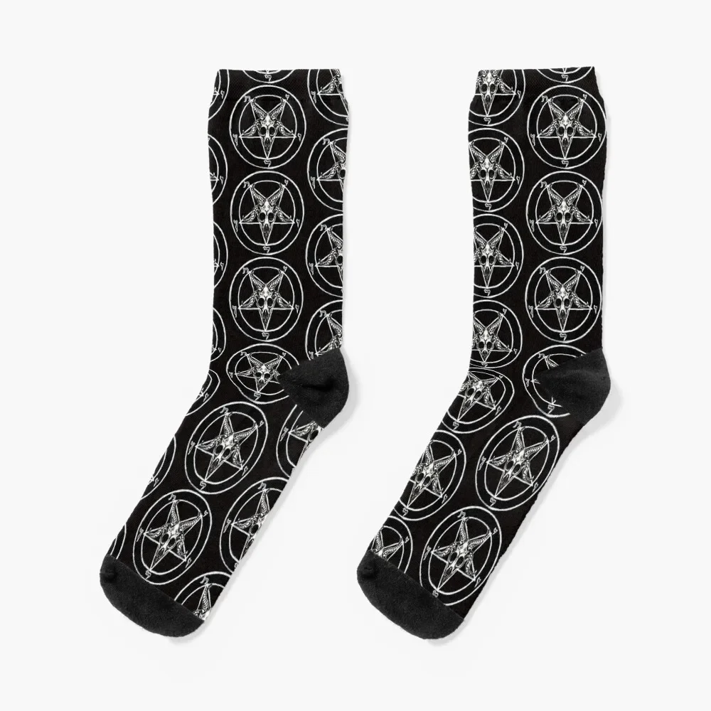 

Носки Baphomet с пентаграммой, походные ботинки, велосипедные детские гольфы для женщин и мужчин
