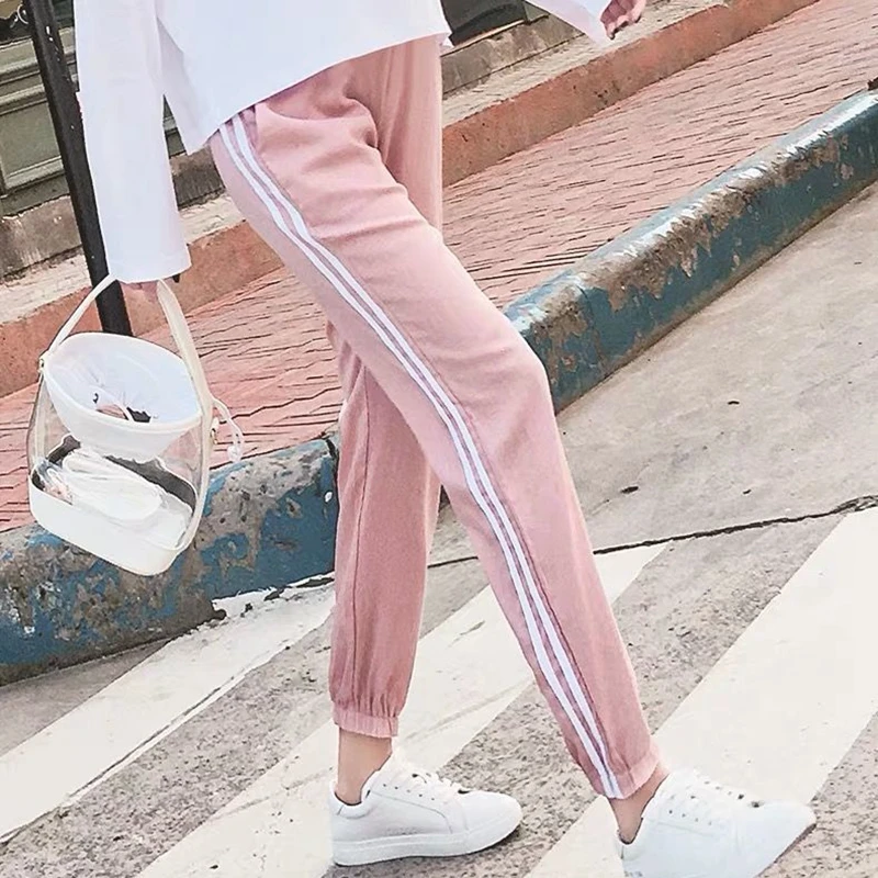 Maternity Leggings Fashion Maternity Sport Pants Elastic Waist Belly Casual Trousers for Pregnant Women Pregnancy Yoga Track Pants