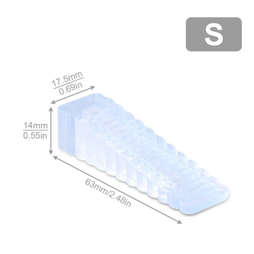 1pcs Transparent Rubber Door Stopper Silicone Anti-collision Safety Door Stopper Joints For Household Improvement Parts