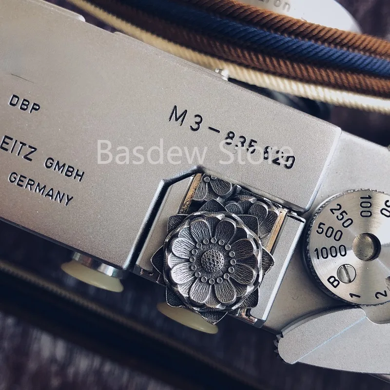 

Camera Hot Shoe Cover Protective Cover Cherry Blossom Sterling Silver Handmade