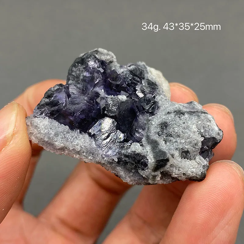 100% natural tanzanite blue fluorite raw mineral specimen healing crystal