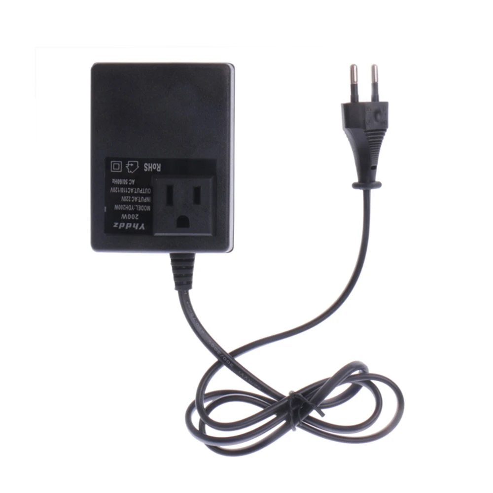 

200W EU 220V To 110V Voltage Step Down Travel Voltage Transformer Converter11