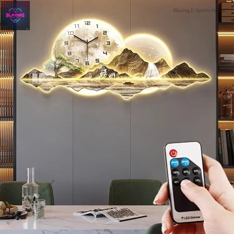 Decorative Painting Wall Clock Living Room Clock New Home Sofa