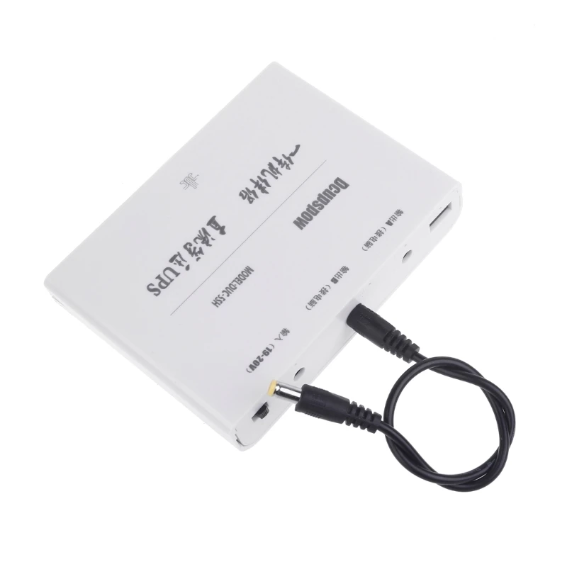 DIY 5x18650 Battery Power Box 19V 5.5x2.1mm UPS Power Supply Box with 5.5x2.5mm to 5.5x2.1mm Cable for Car DVR